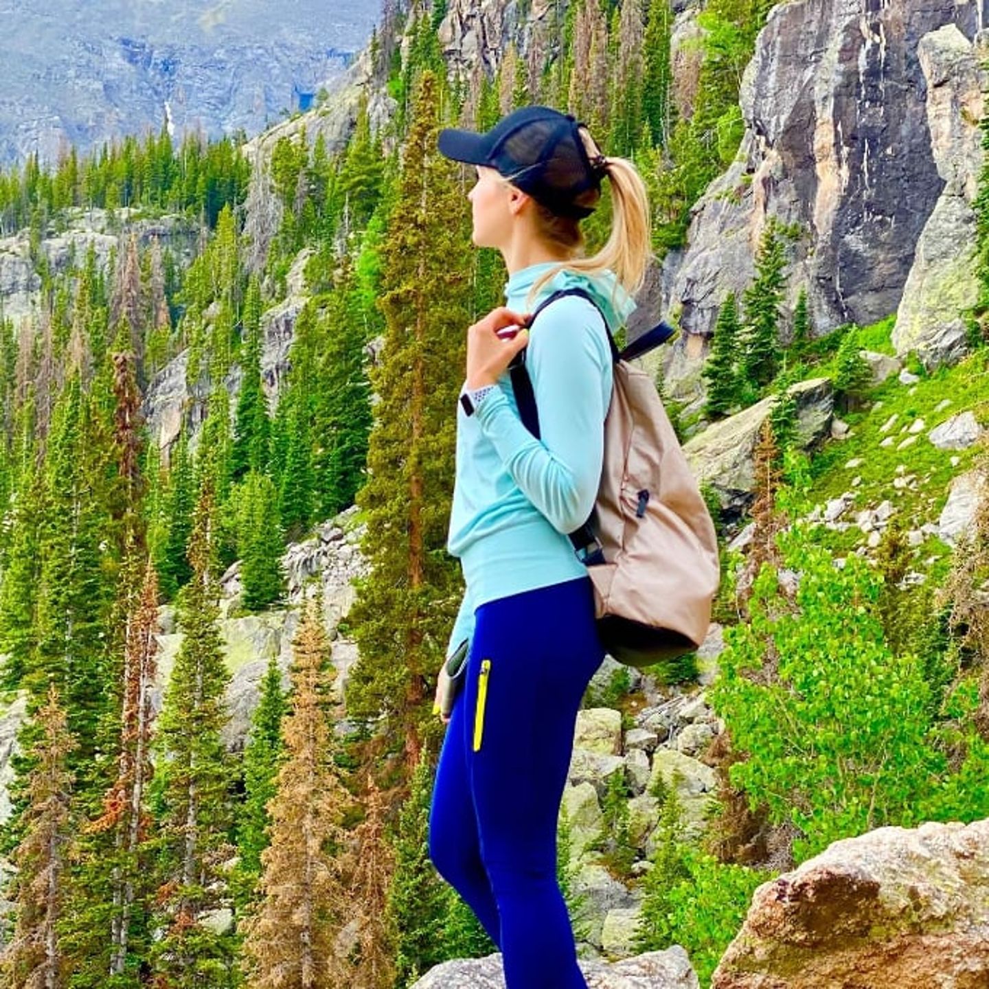 Woman hiking