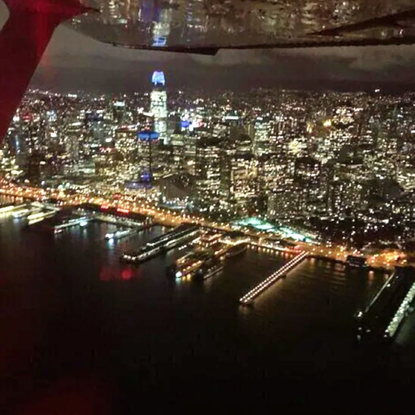City views from plane