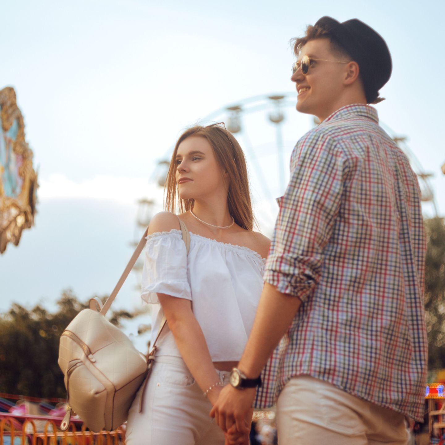 Couple on pier