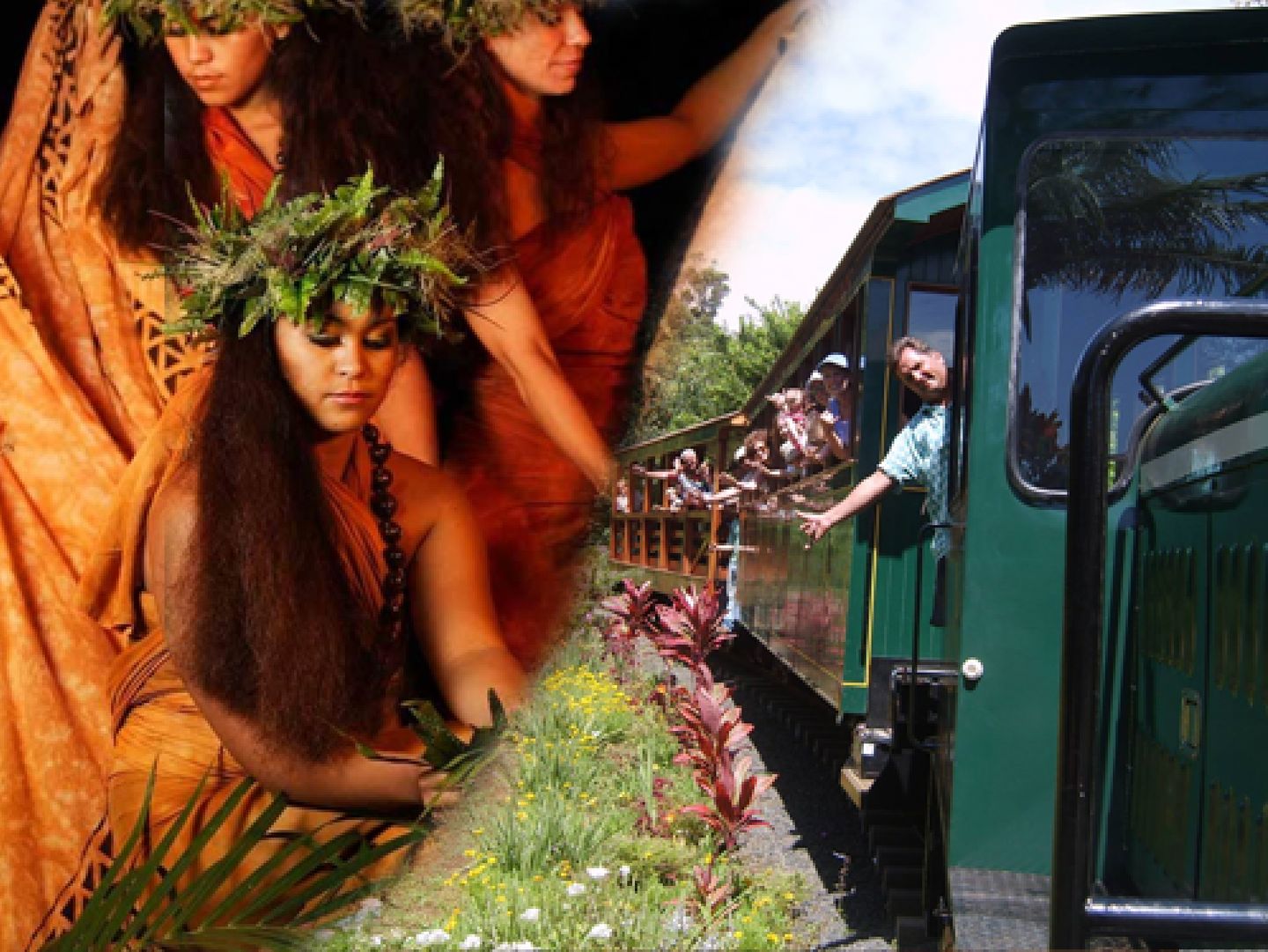 Luau and train ride