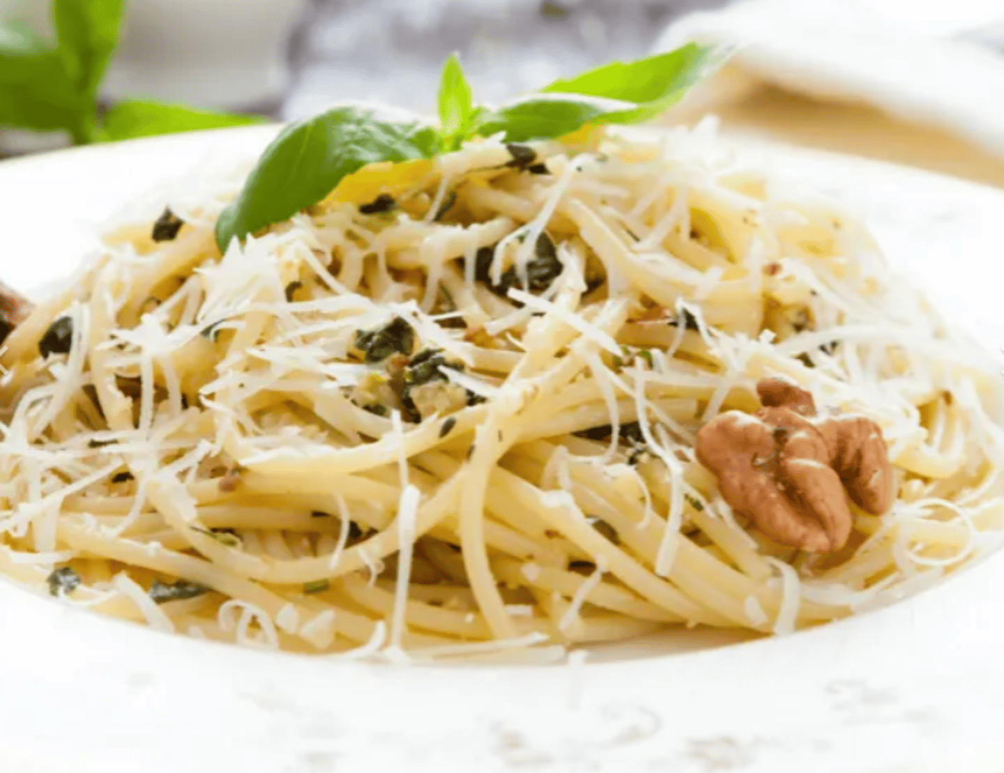 Finished pasta dish