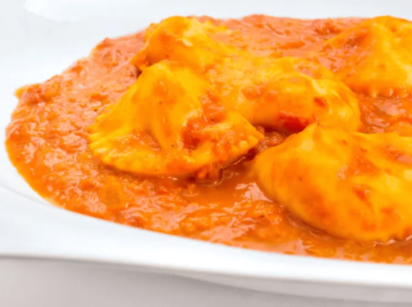 Ravioli with sauce