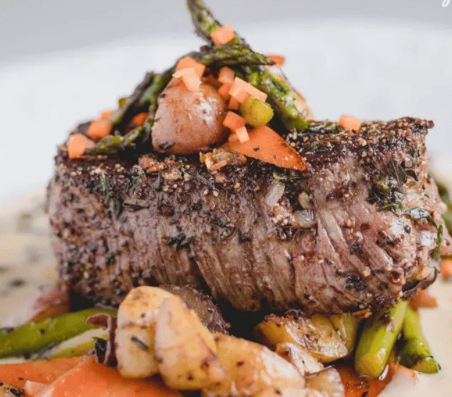 Steak with vegetables