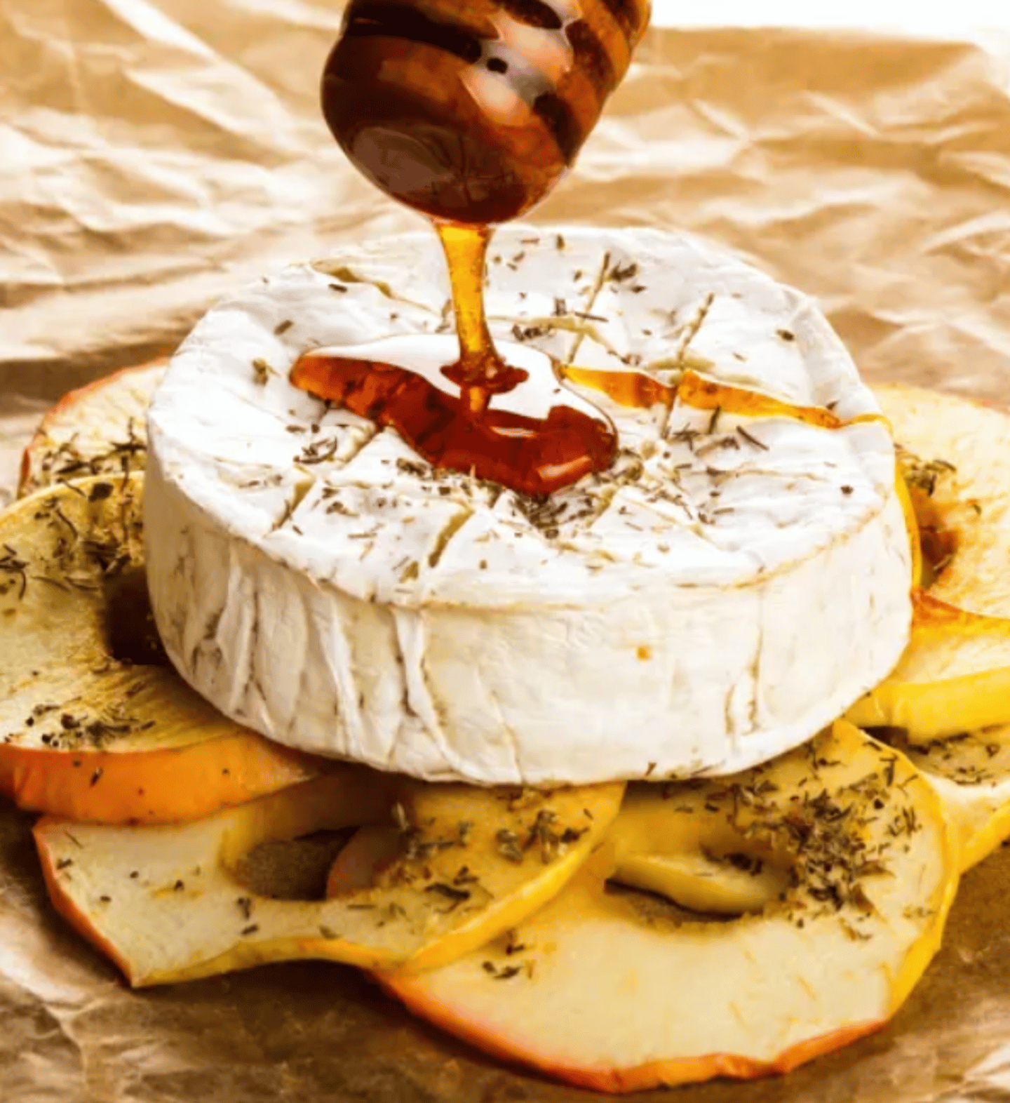 Brie with honey