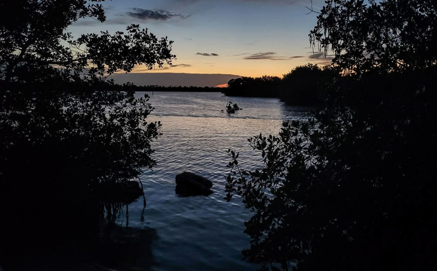 Kayak and Sunset 