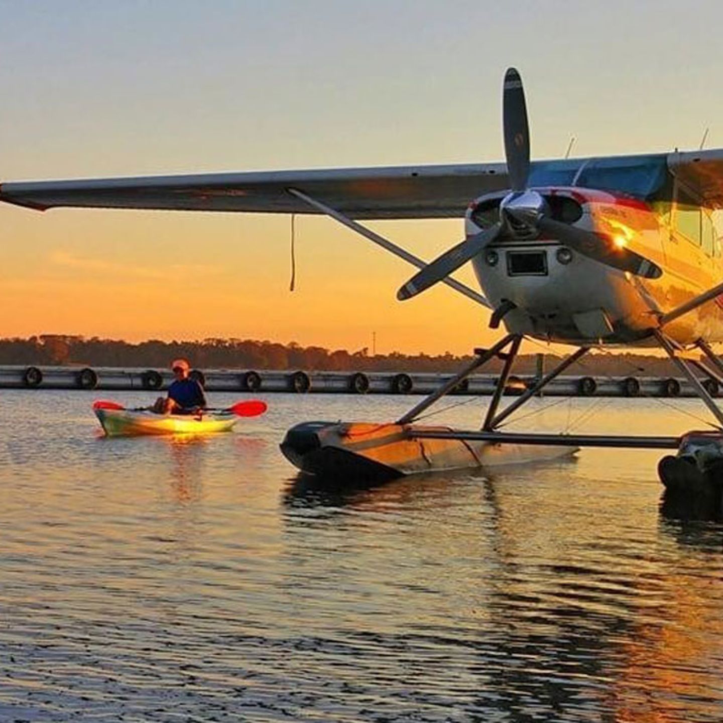 Romantic Sunset Seaplane Flight