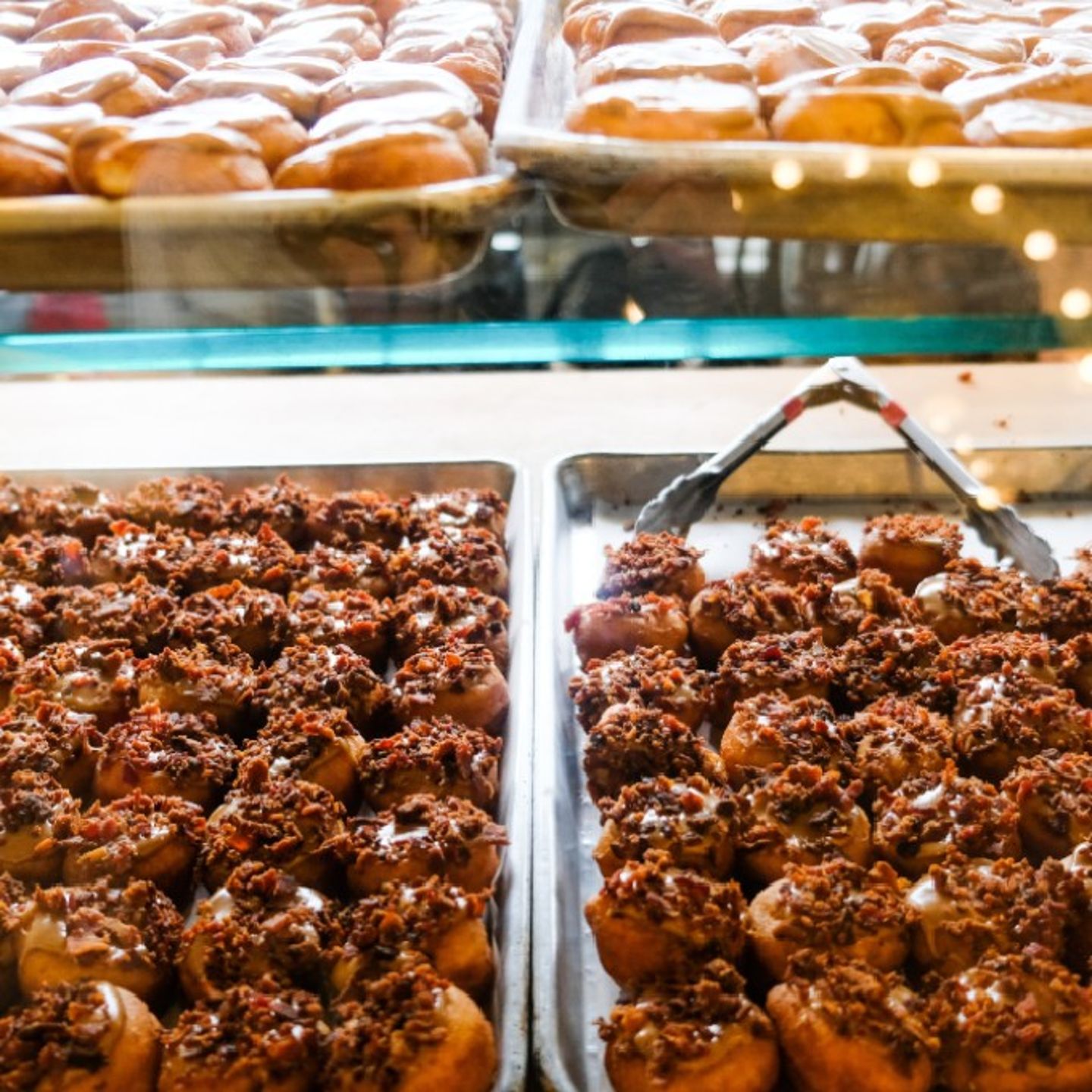 Donuts in Display Case