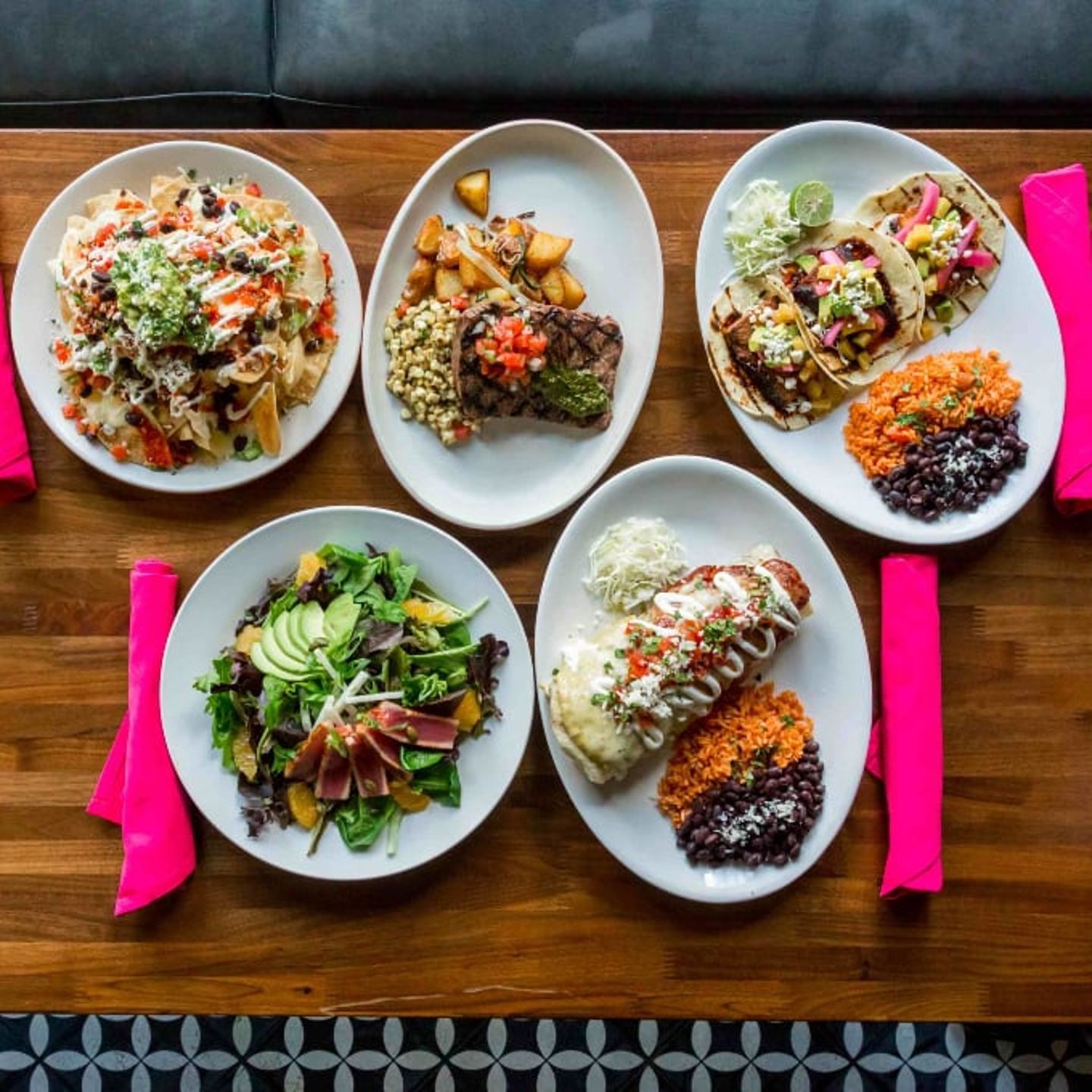 Different food dishes