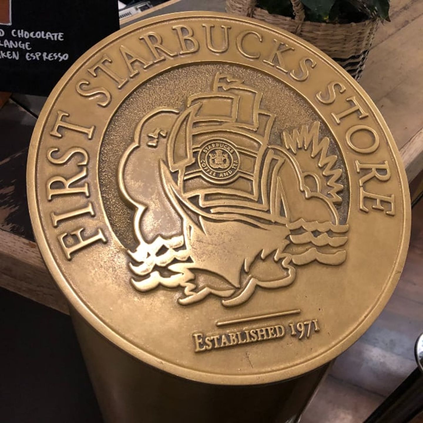 Original Starbucks sign