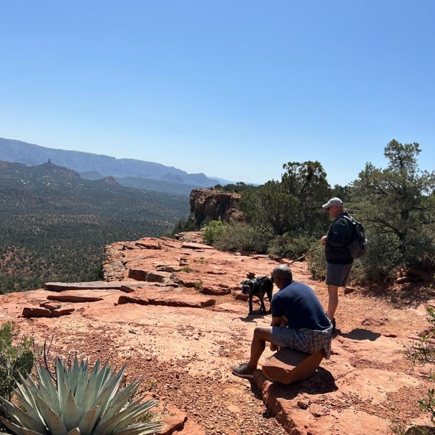 People on cliff