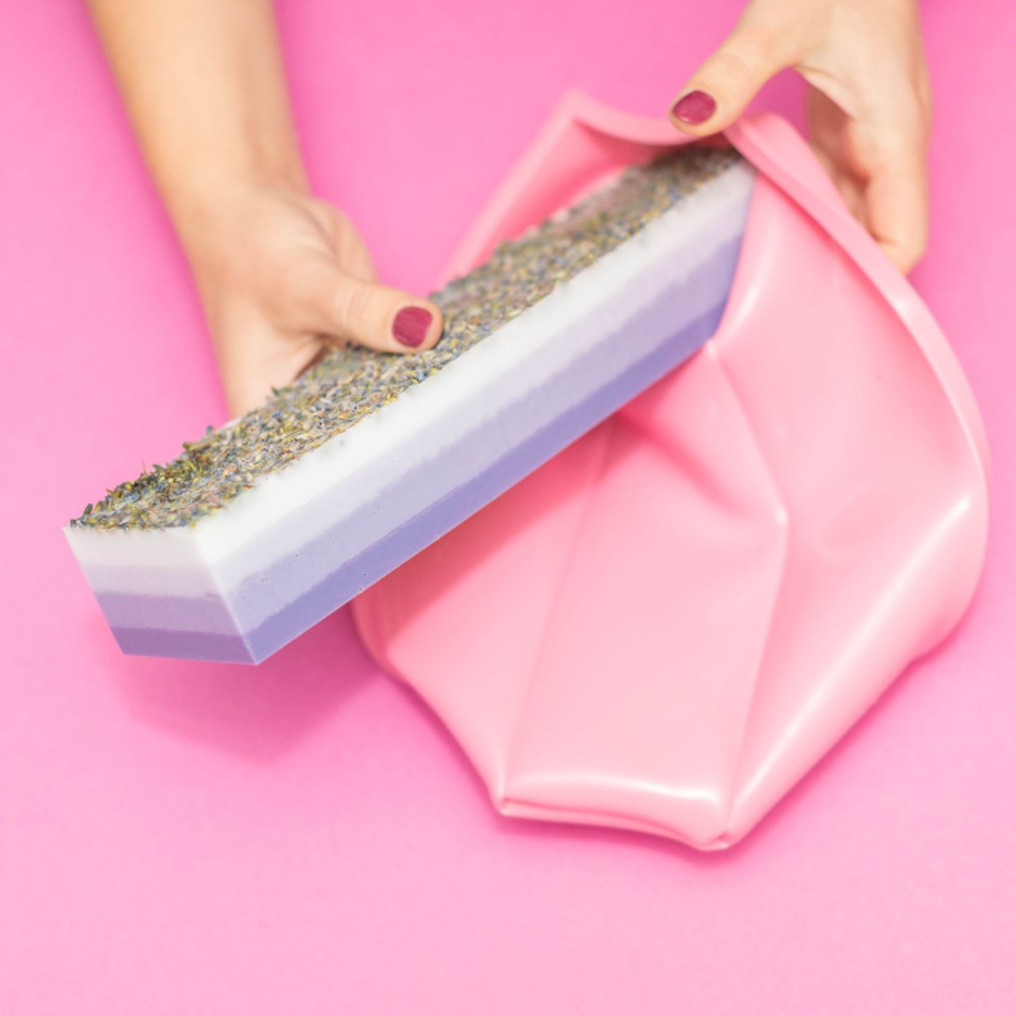 Peeling soap mold