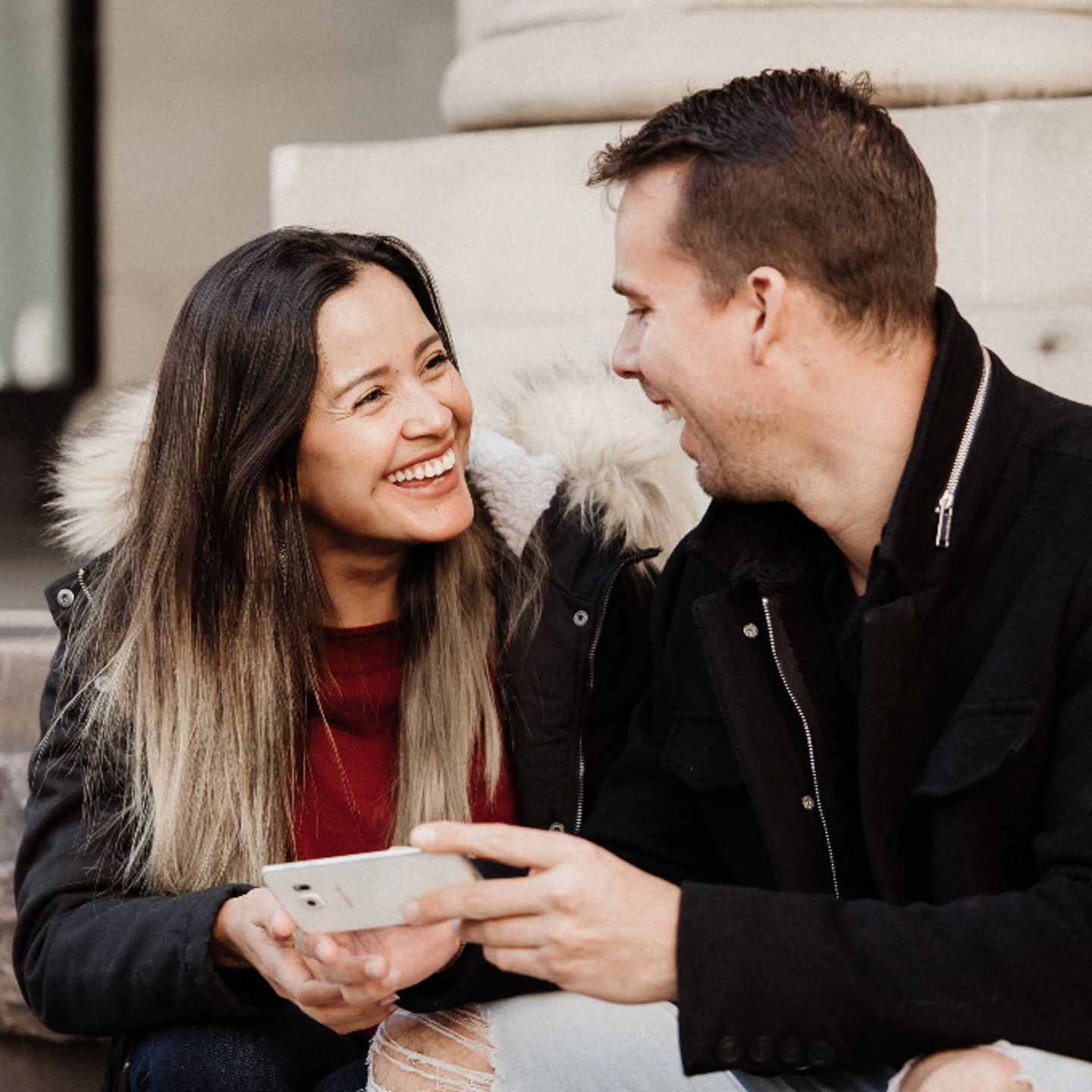 Couple sitting