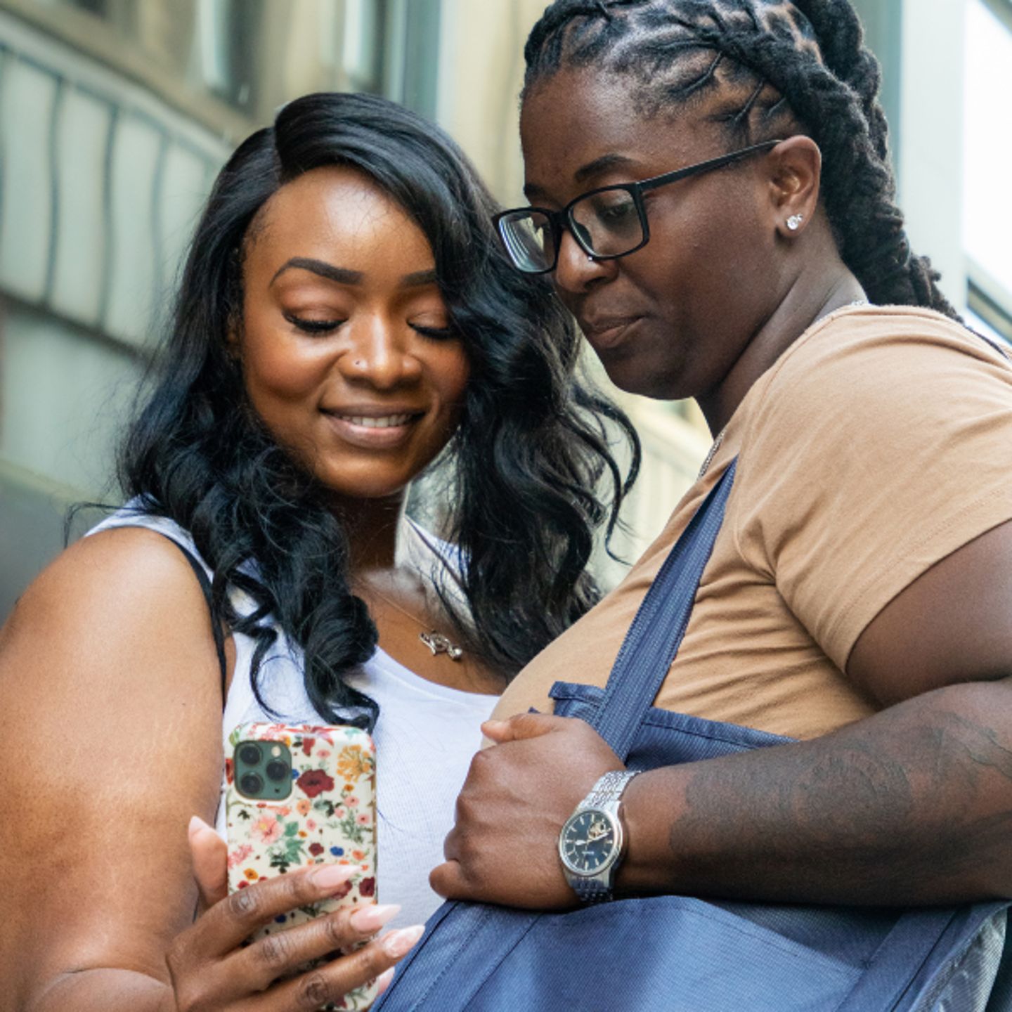 Couple looking at clue