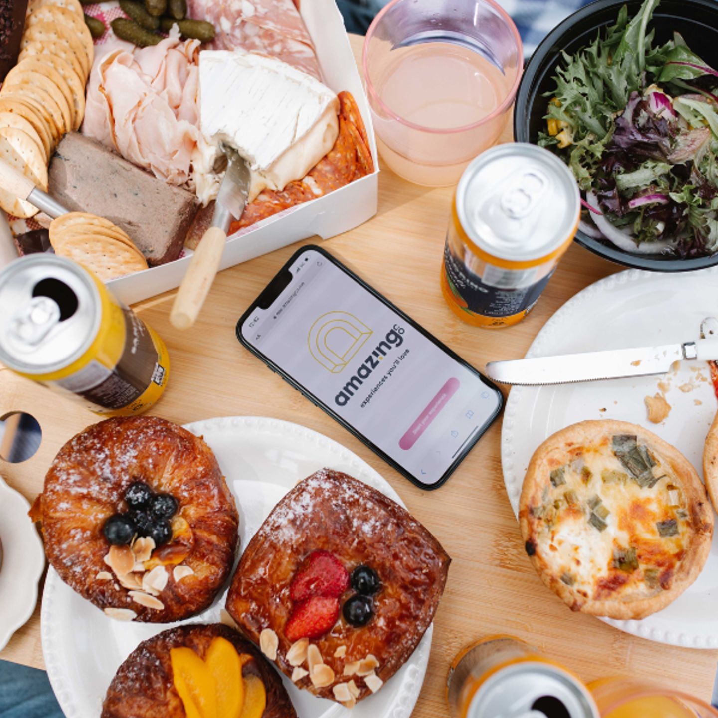 Picnic spread