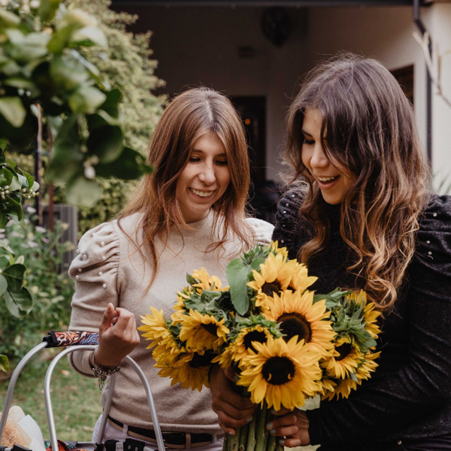 Getting flowers
