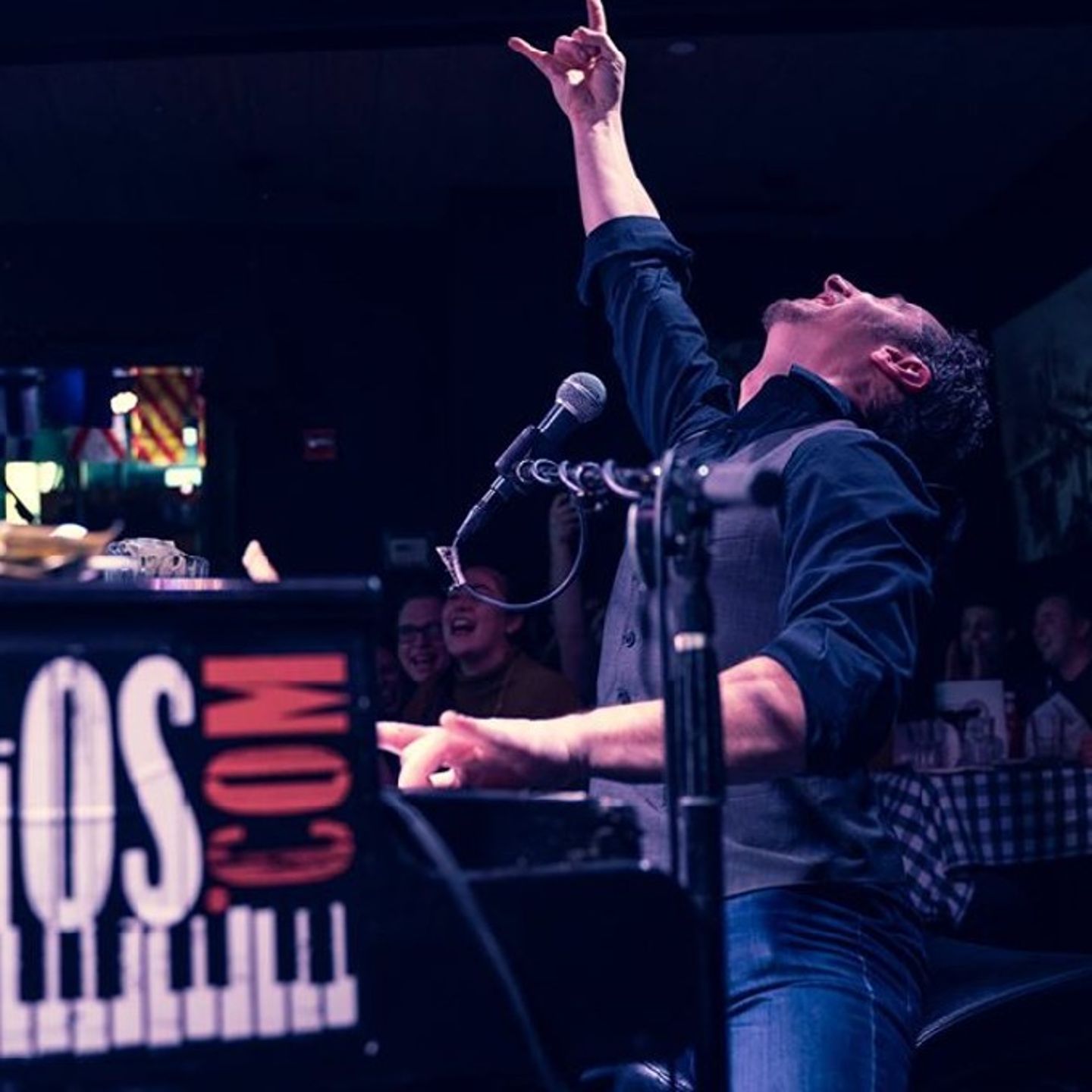 Man playing piano