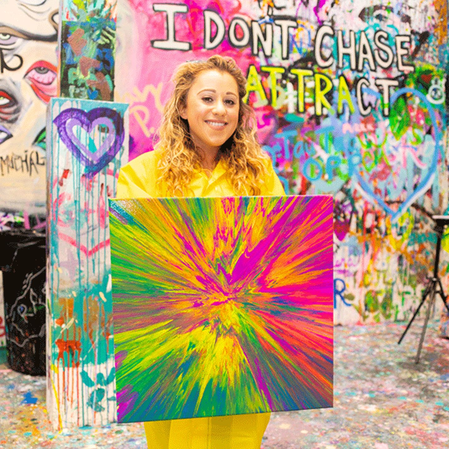 Woman with Art