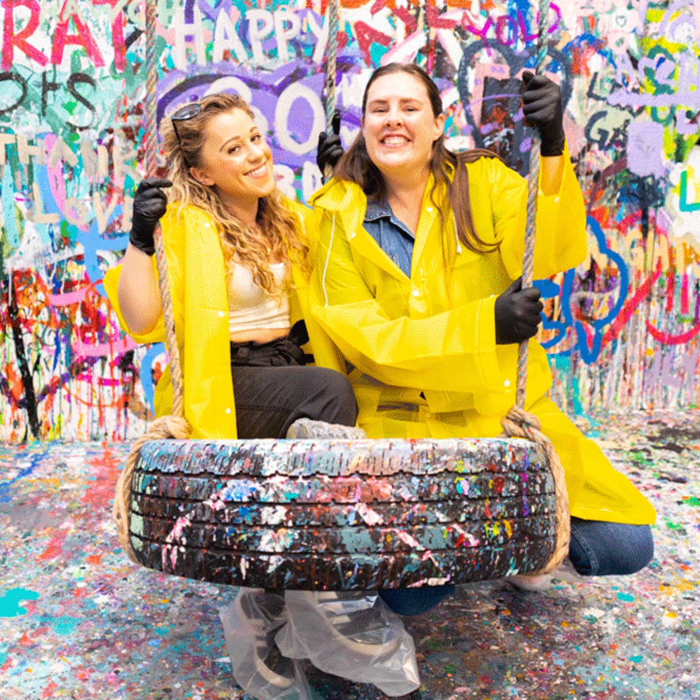 Paint and Shoot Spin Art