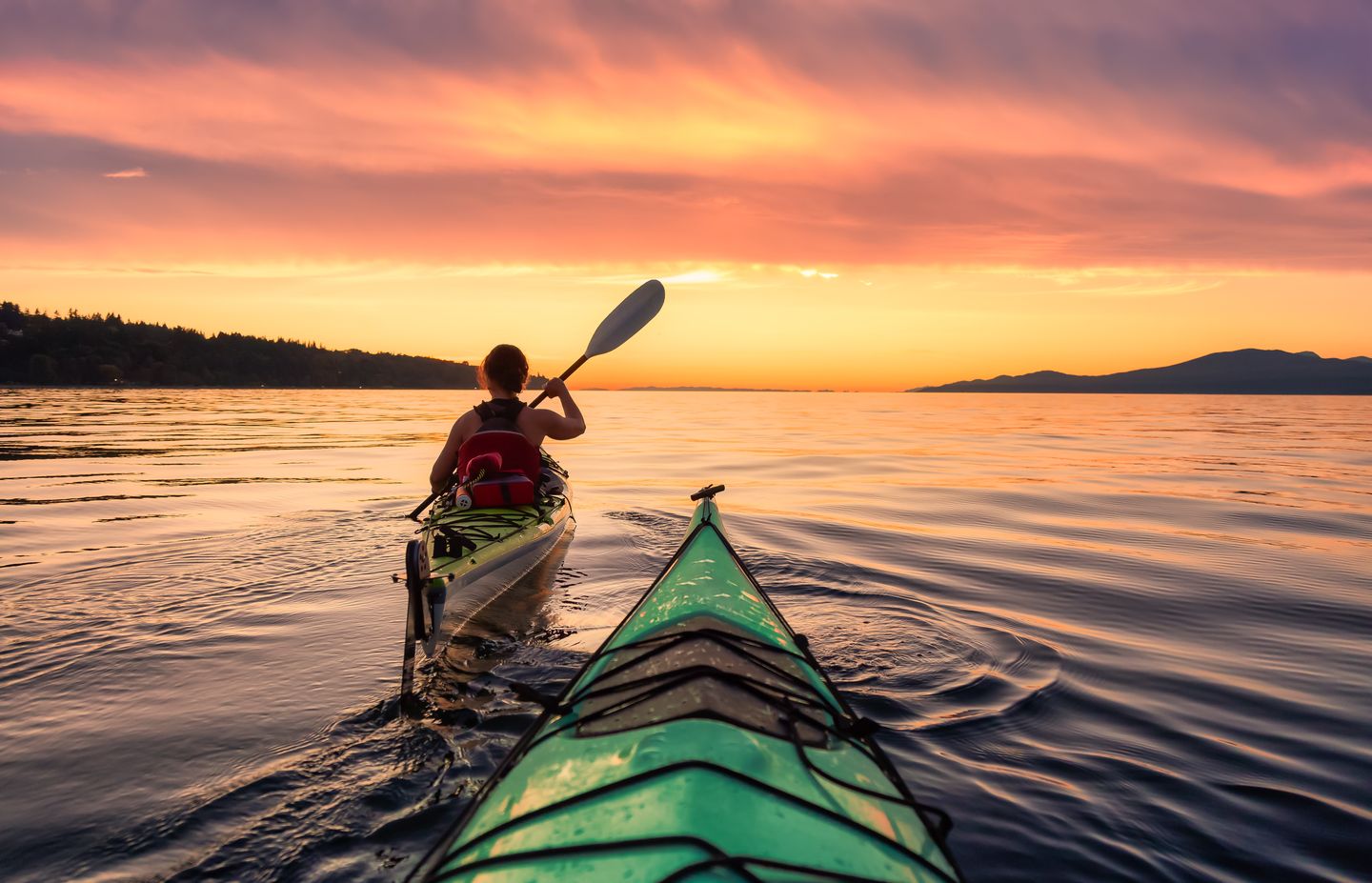 Kayaking at Sunset