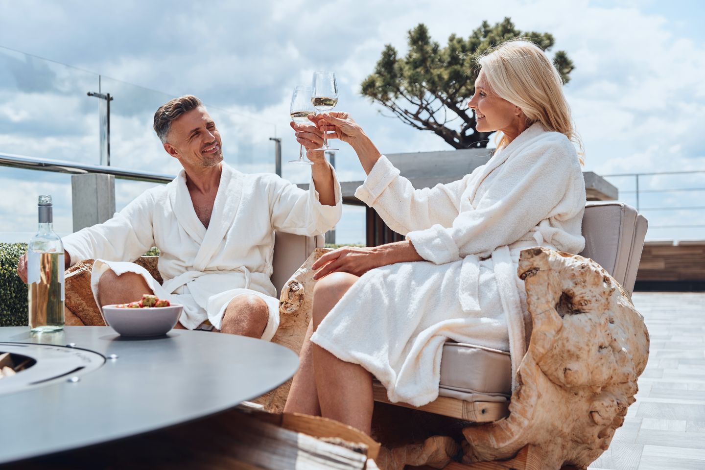 Couple at Spa