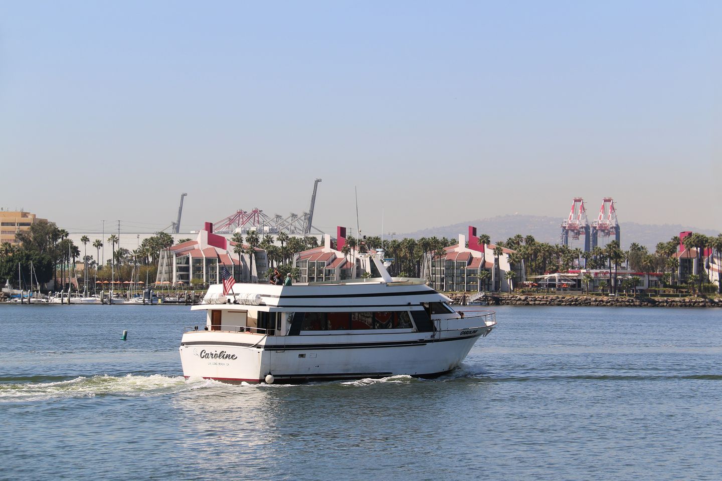 Boat sailing on water