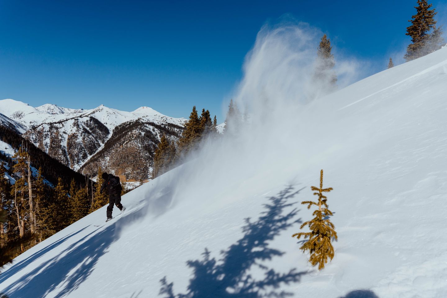 Person skiing