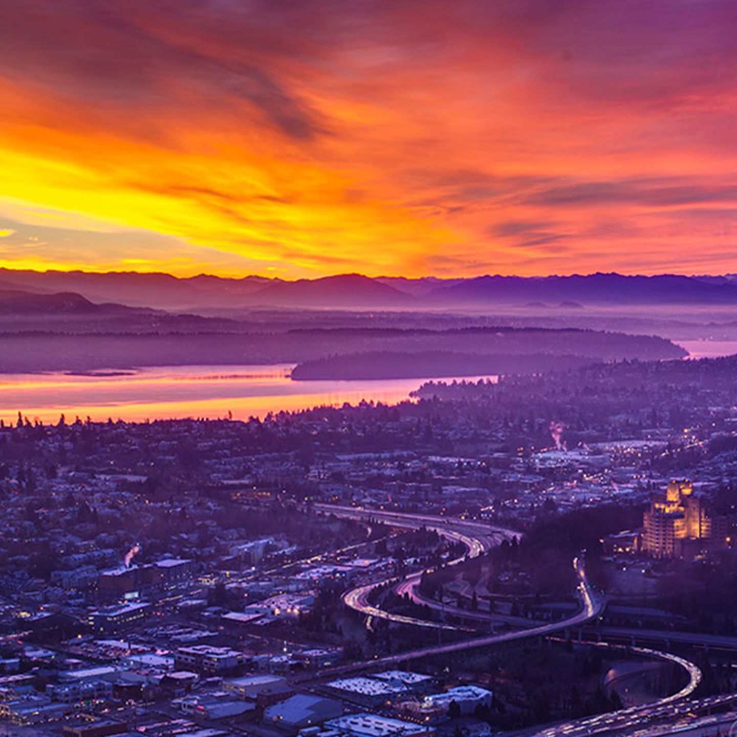 Sunset View from Sky View