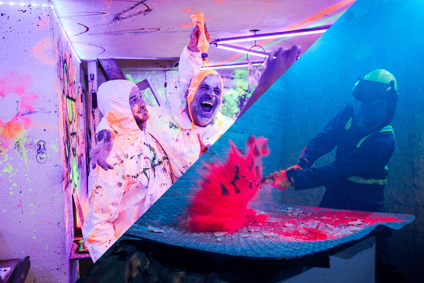 Splatter and rage room
