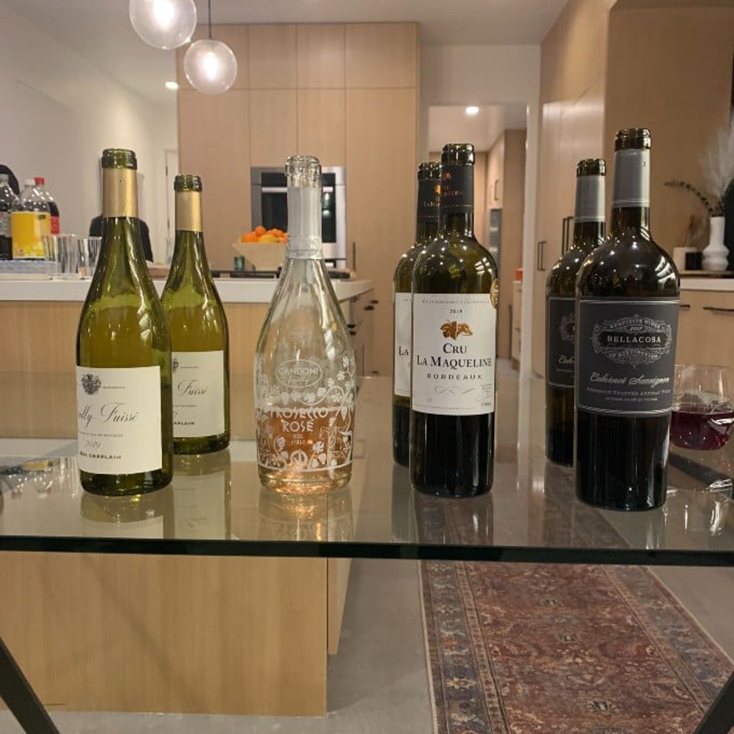 Assorted wine bottles