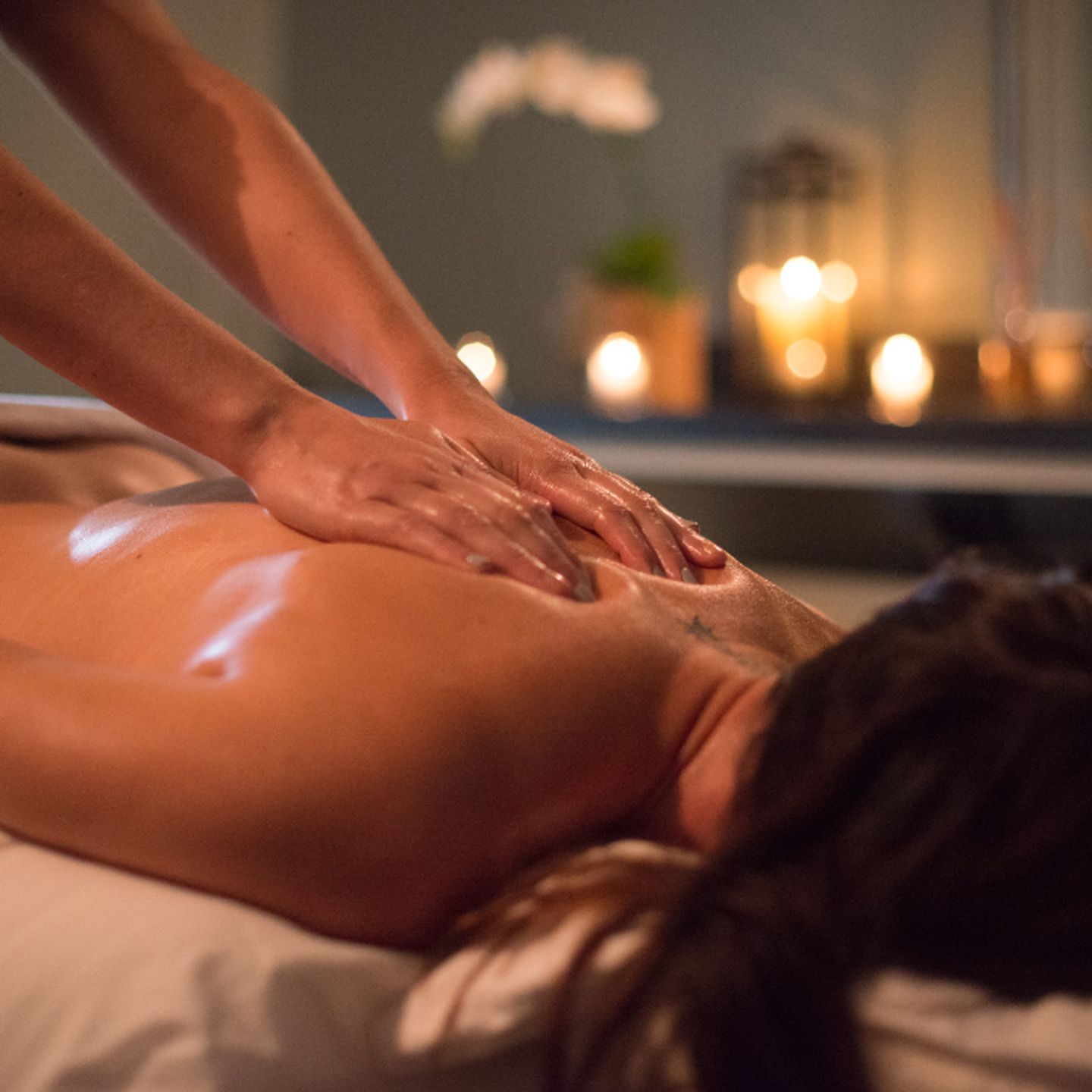Woman getting massage