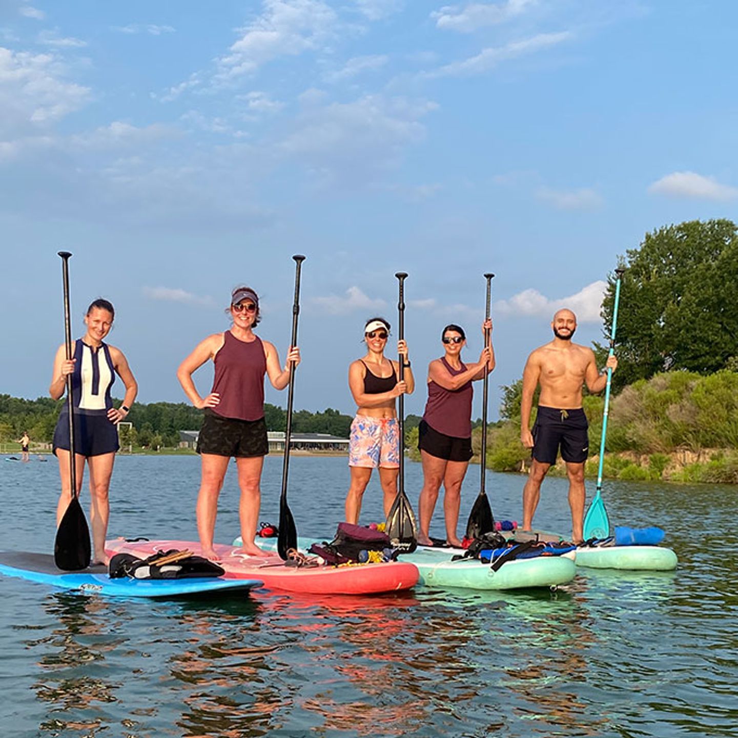 Paddleboarding Yoga Class