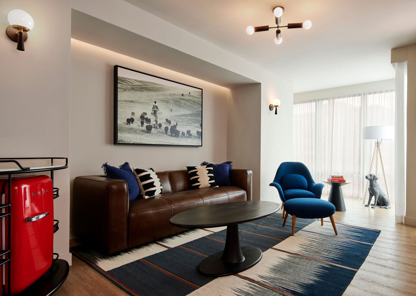 Living room in suite