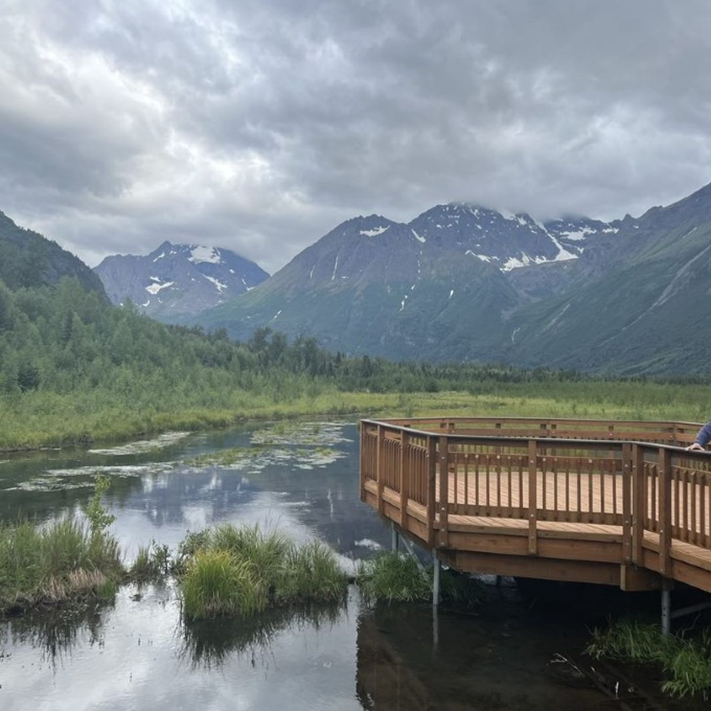 Lake with mountains