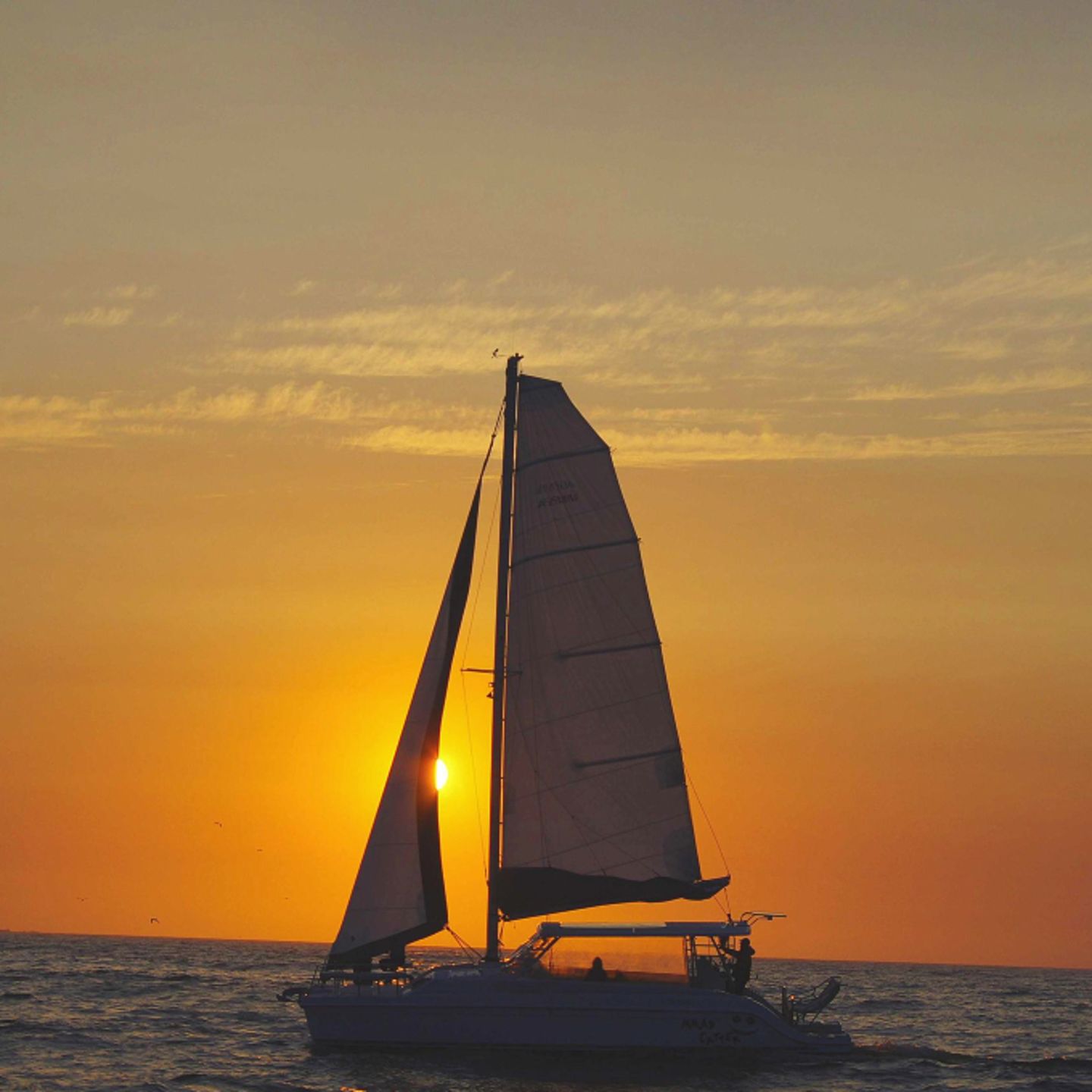 Boat at sunset