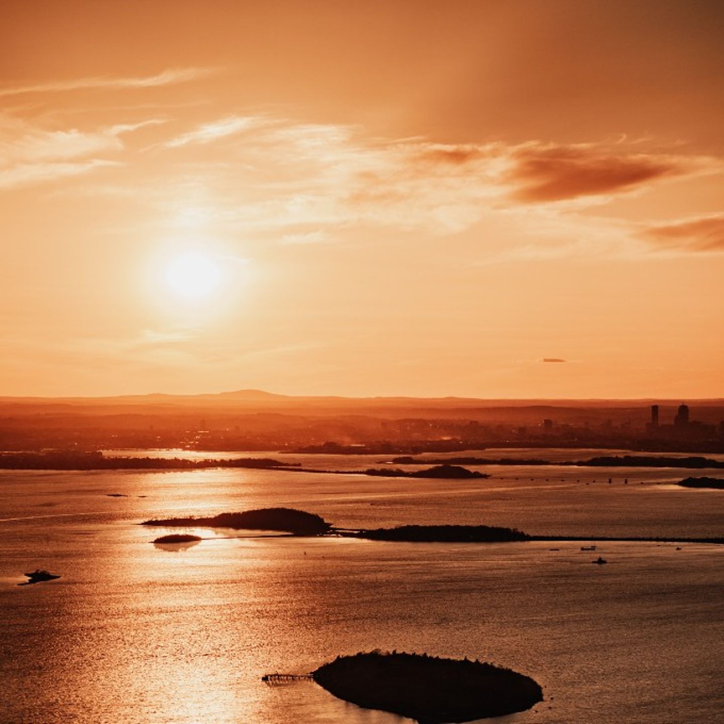 Lake at sunset