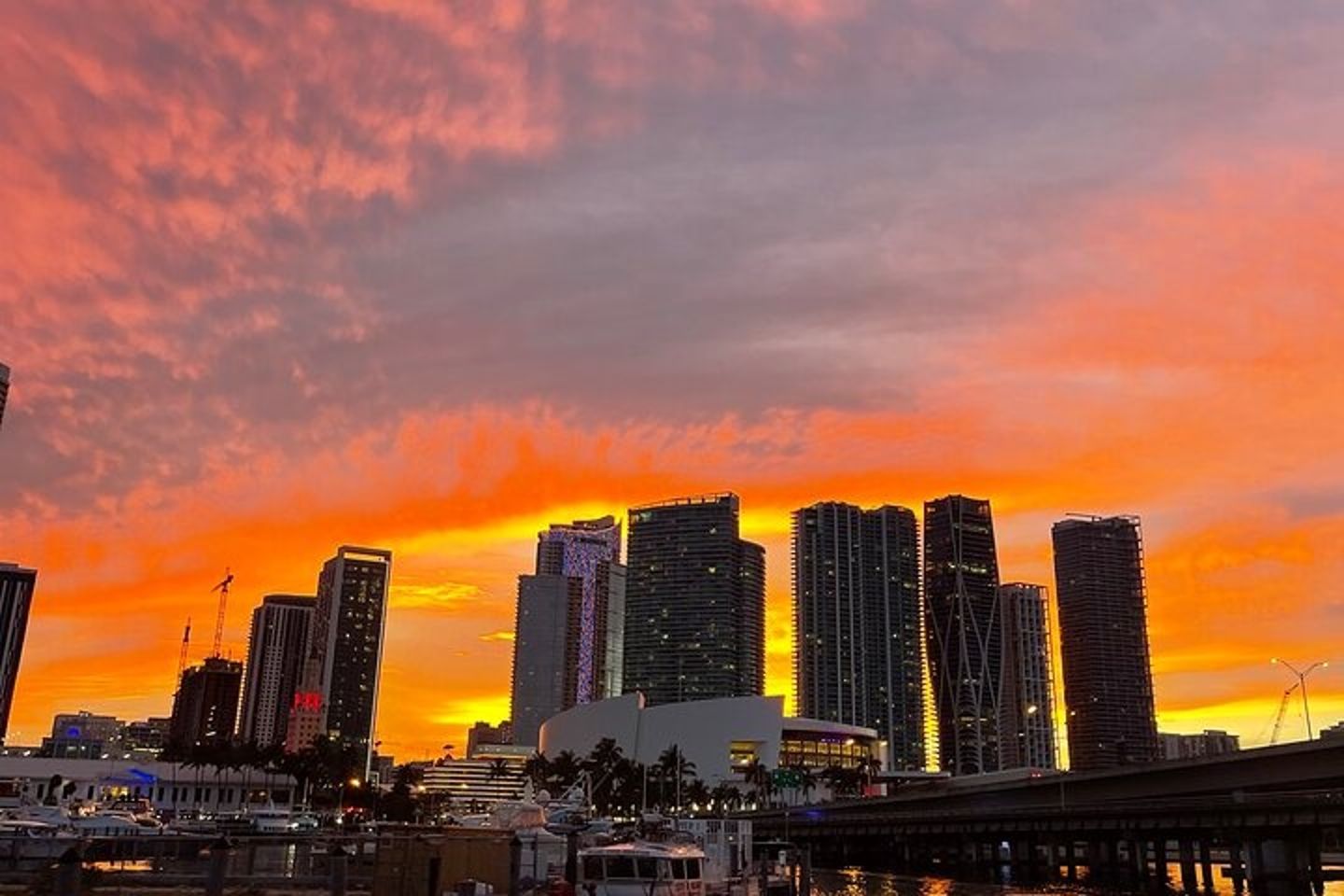 City at sunset