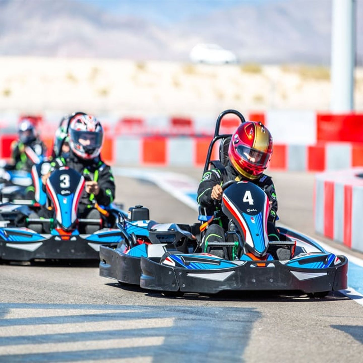 Racing a Go-Kart in Las Vegas