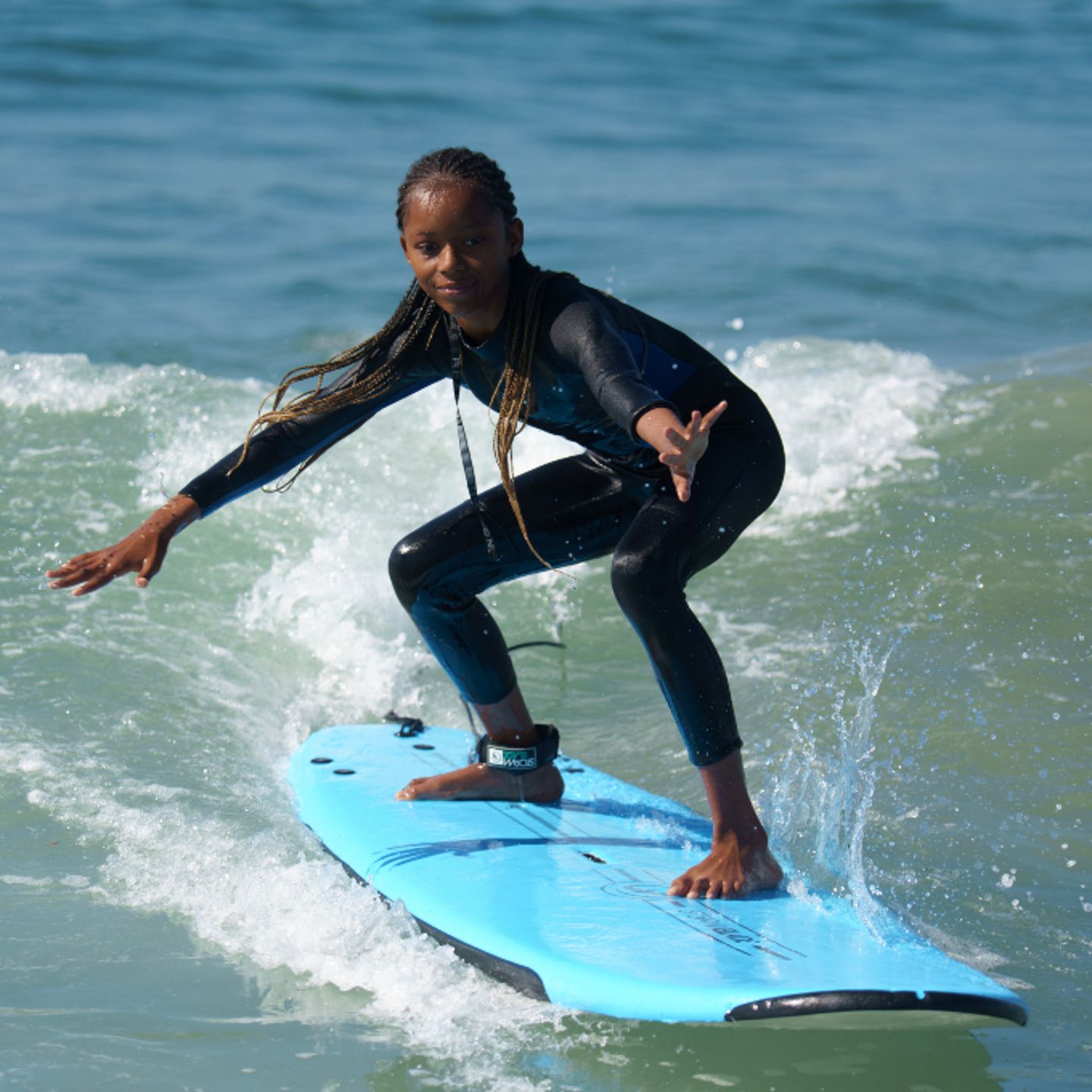 Girl surfing