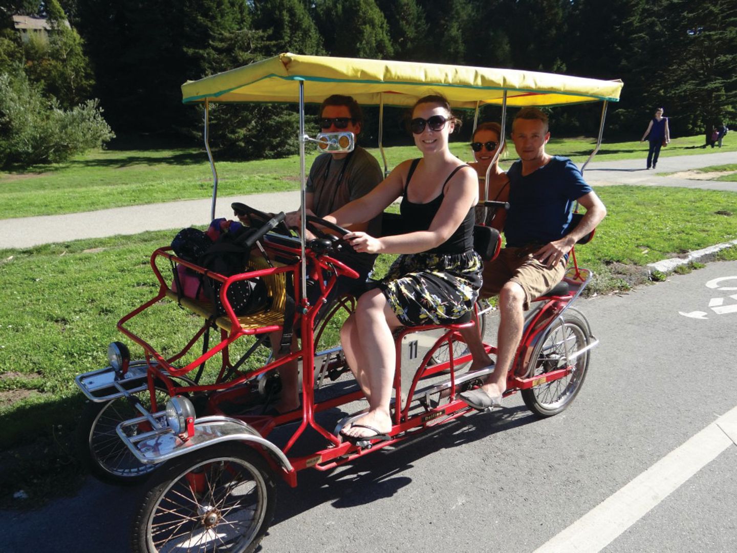 Group on bike
