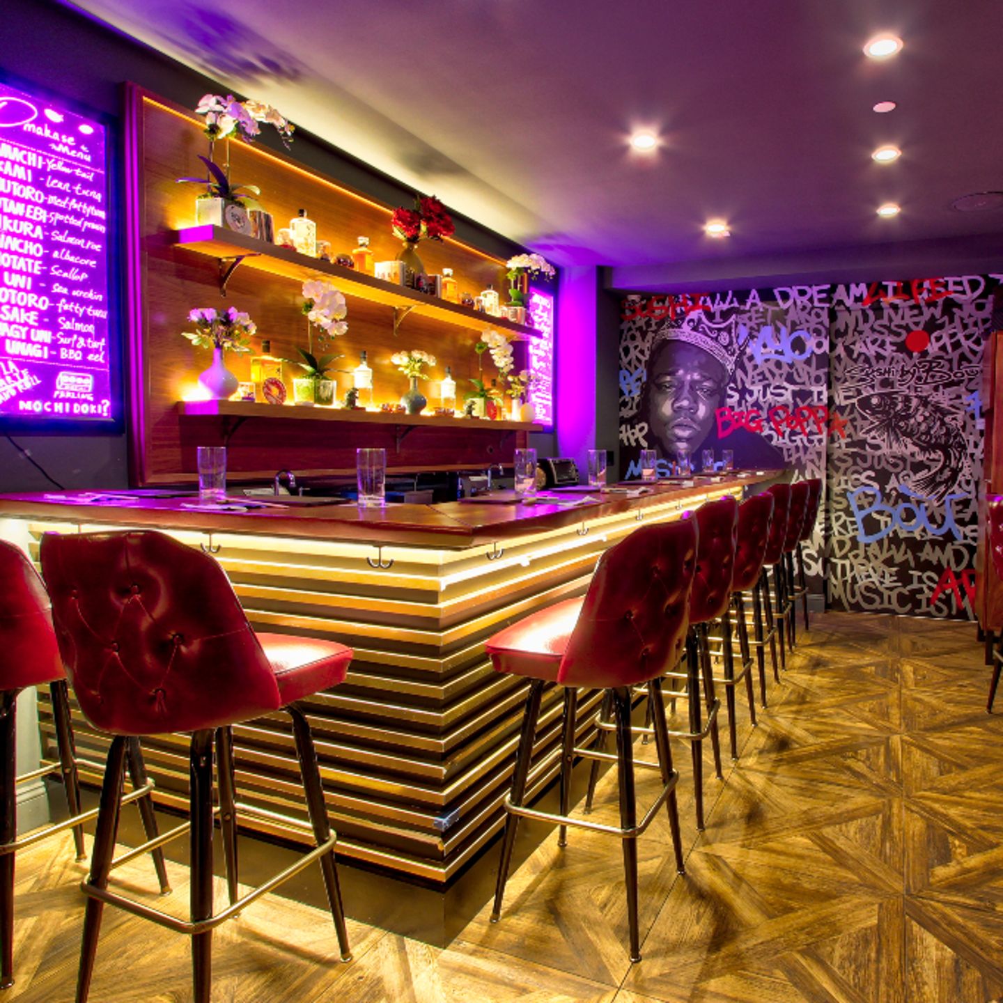 Inside restaurant