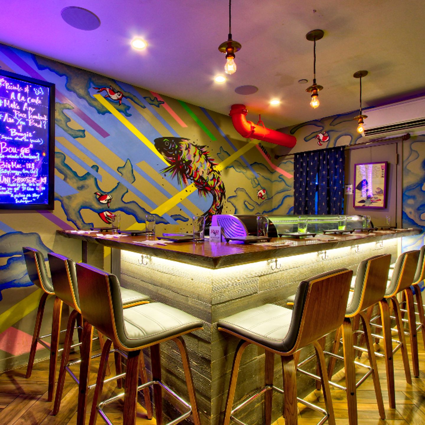 Inside restaurant