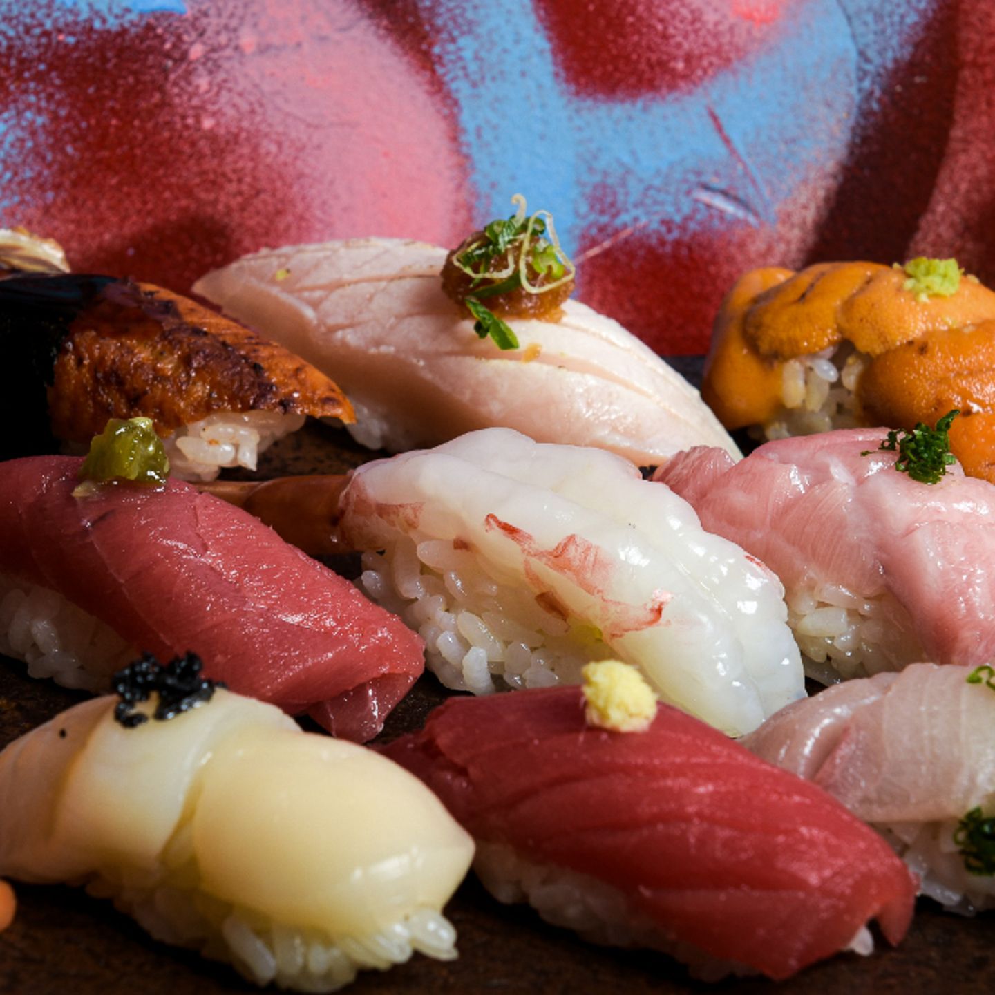 Assorted sushi's