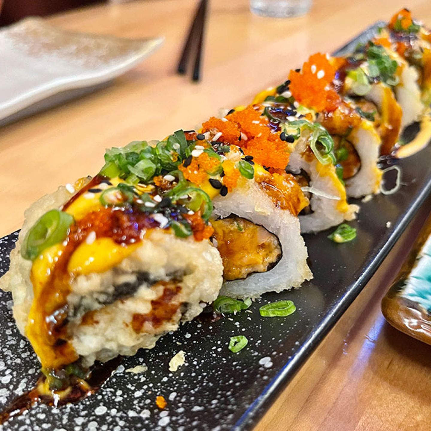 Sushi on a plate