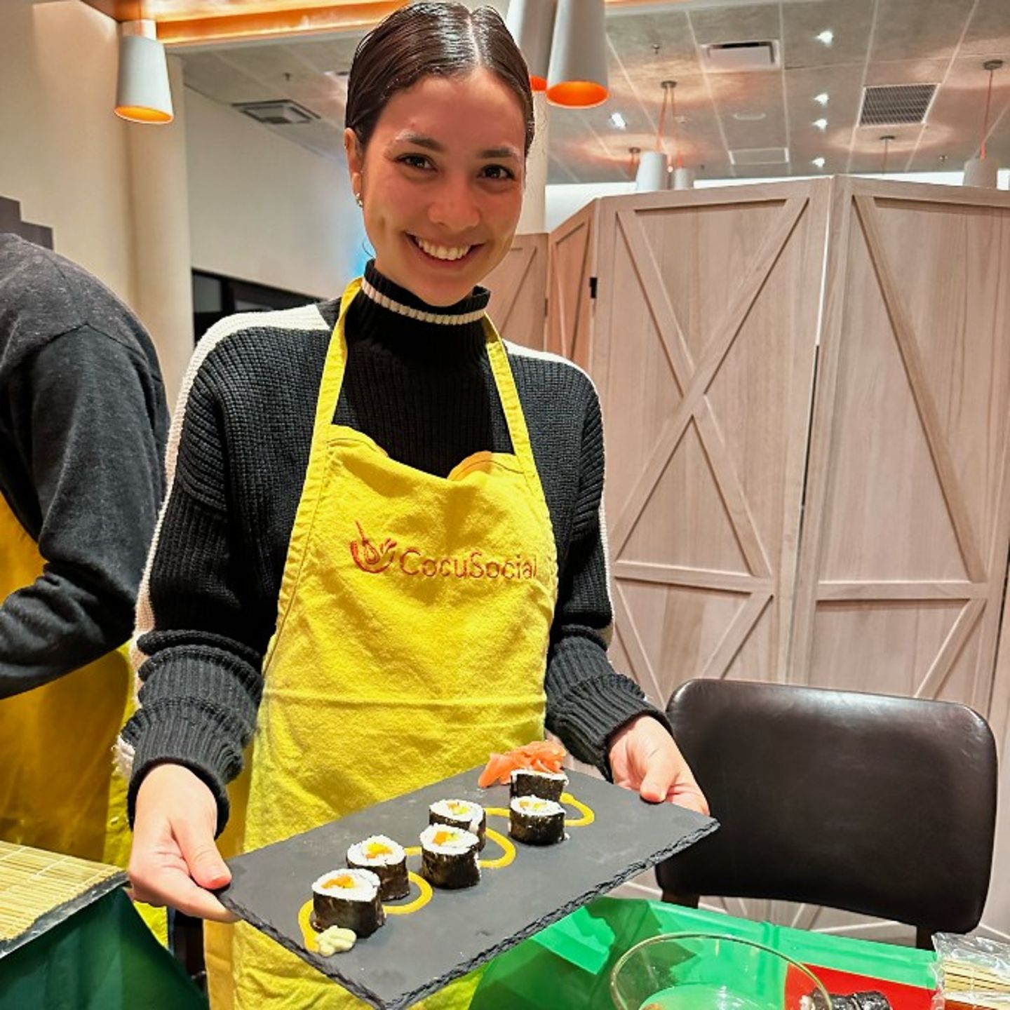 Completed sushi rolls