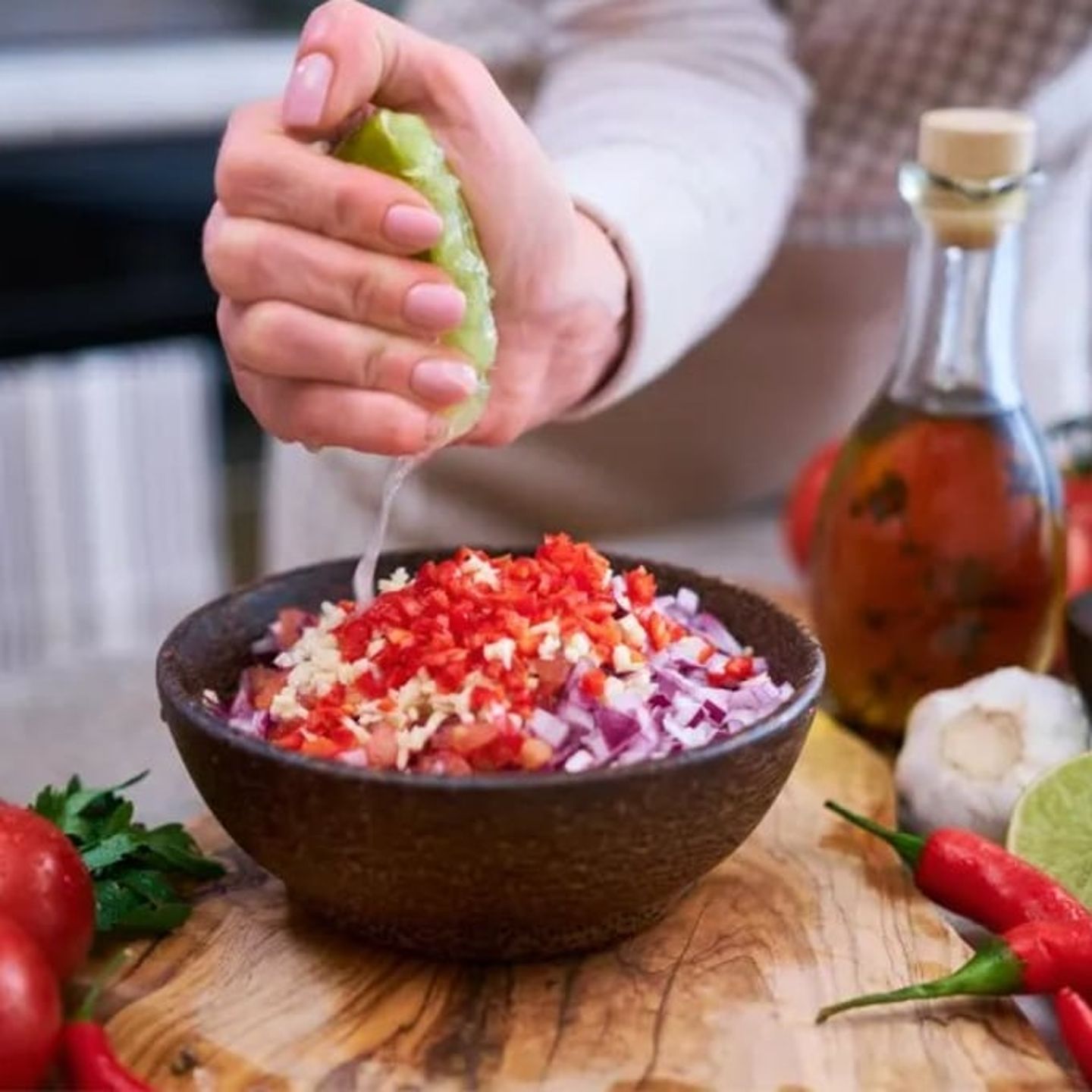 Homemade pico de gauillo