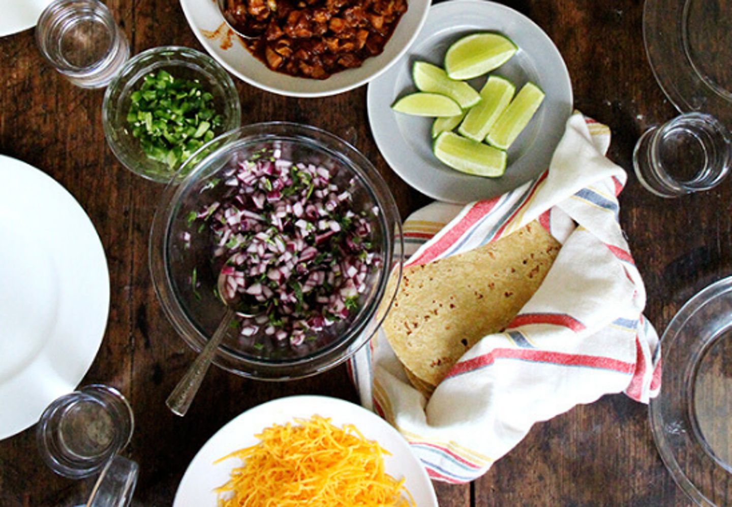Taco ingredients