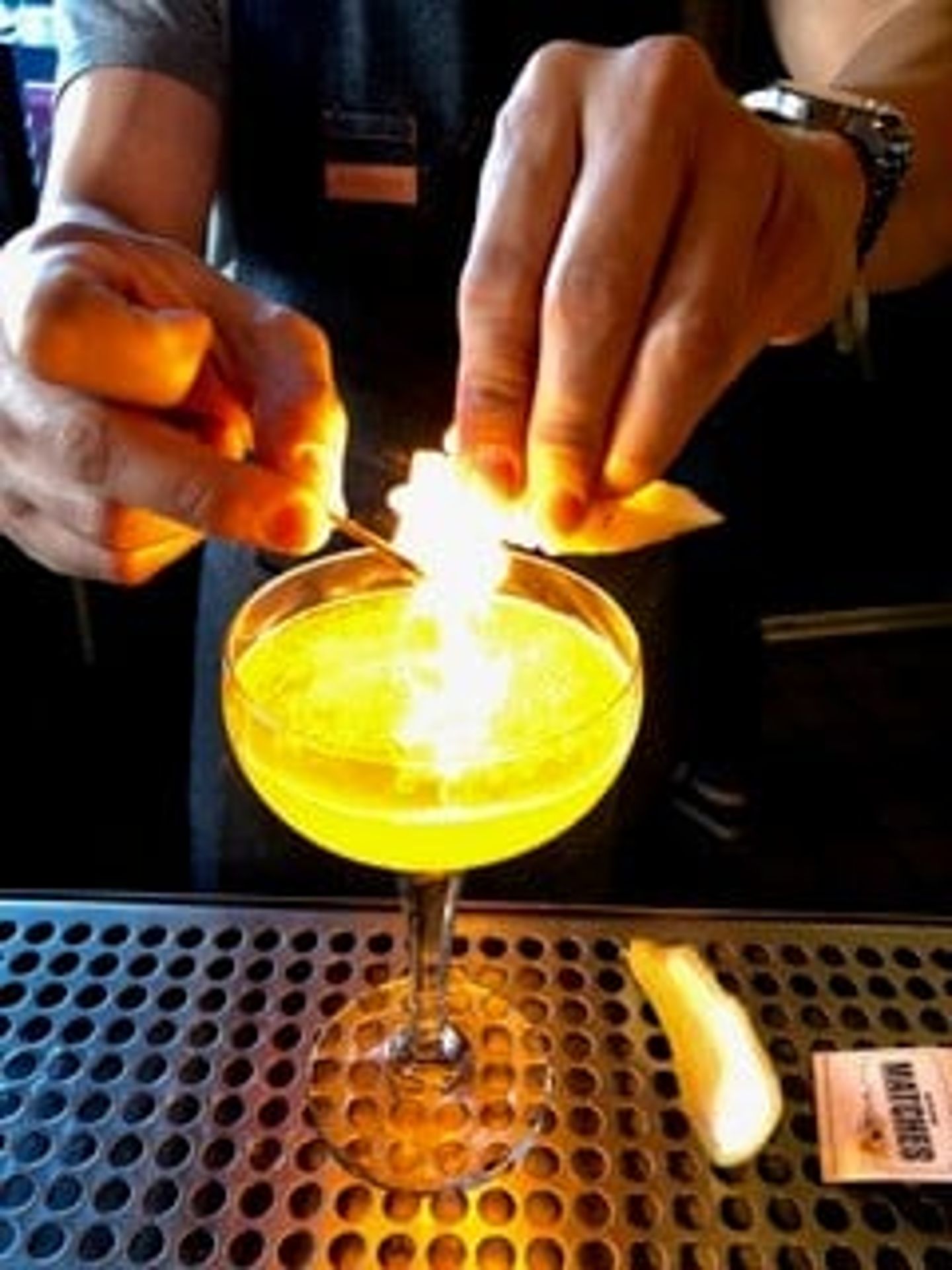 Drink on fire