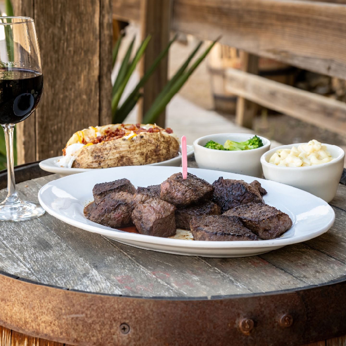 Steak dinner