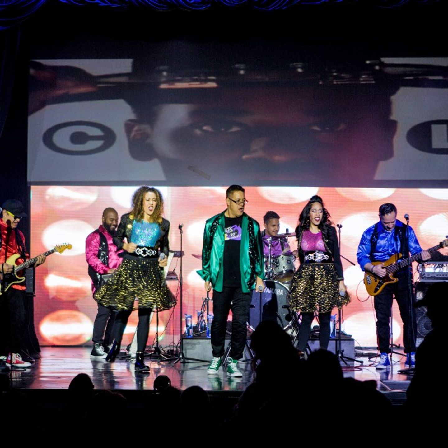 Group on stage