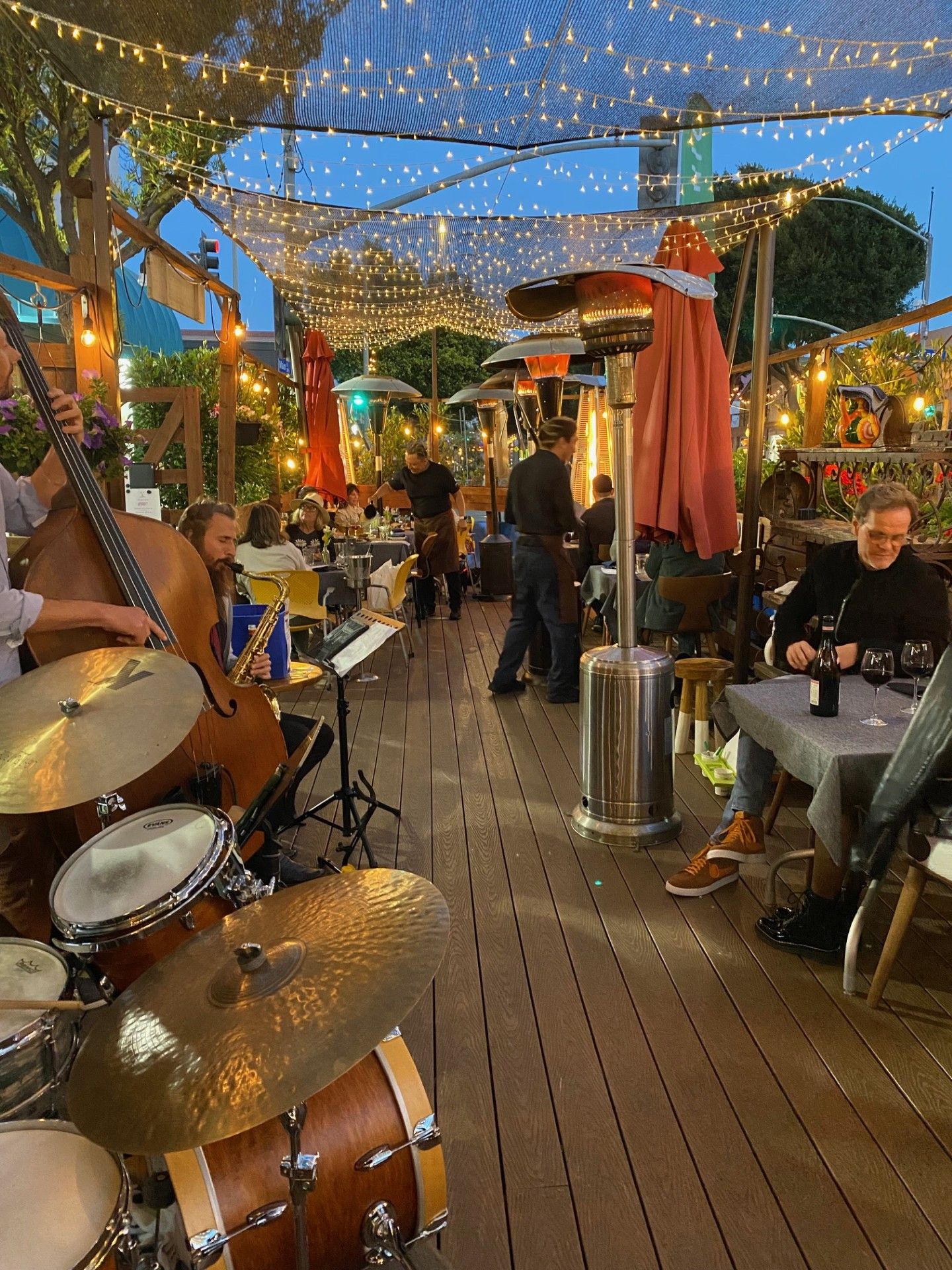 Band at dinner